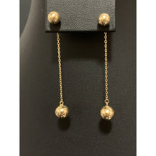 Load image into Gallery viewer, 18K Gold Earrings Balls Dangling 2.15 grams - Rafant
