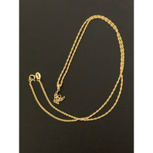 Load image into Gallery viewer, 18K Gold Necklace Chain 18&quot; with Angel Pendant 1.45 grams - Rafant
