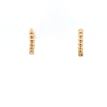 Load image into Gallery viewer, 18K Gold Earrings Huggie Beaded Very Tiny Hoops - Rafant

