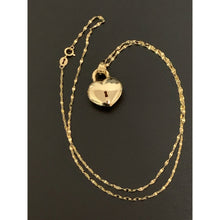 Load image into Gallery viewer, 18K Gold Necklace Chain 17.75 inches with Heart Pendant 2.85 grams - Rafant
