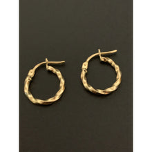 Load image into Gallery viewer, 18K Gold Earrings Hoops Loops 0.89 grams Very Small - Rafant
