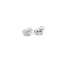 Load image into Gallery viewer, 18K White Gold Earrings Heart 1.14 grams - Rafant
