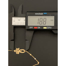 Load image into Gallery viewer, 18K Saudi Gold Bracelet Beads Jesus Tricolor Size 7 - Rafant
