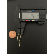 Load image into Gallery viewer, 18K Saudi Gold Hoops Loops Earrings 1.52 grams - Rafant
