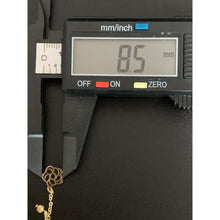 Load image into Gallery viewer, 18K Gold Necklace 16.5 inches with Flower Charm 3.40 grams - Rafant
