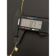 Load image into Gallery viewer, 18K Gold Bracelet Heart Charms 7.25 inches 1.94 grams - Rafant
