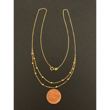 Load image into Gallery viewer, 18K Gold Necklace Beaded 18 inches 0.99 grams - Rafant
