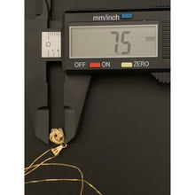 Load image into Gallery viewer, 18K Gold Necklace Chain Box 15.75&quot; with Knot Pendant 1.46 grams - Rafant
