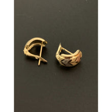 Load image into Gallery viewer, 18K Gold Earrings French Clips Tricolor 1.26 grams - Rafant
