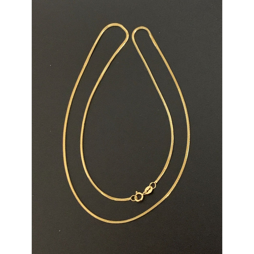 18K Gold Necklace Chain only 2.28 grams 17.75 inches - Rafant