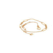 Load image into Gallery viewer, 18K Yellow Gold Bracelet Paperclip Size 6.75 inches plus 0.5 inch extension - Rafant
