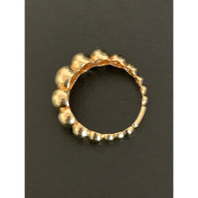 Load image into Gallery viewer, 18K Gold Ring Beaded Bubble  3.02 grams Size 4.75 - Rafant
