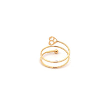 Load image into Gallery viewer, 18K Yellow Gold Ring Heart Spiral 1.03 grams Size 6.5 - Rafant
