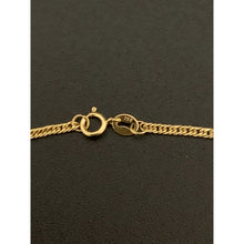 Load image into Gallery viewer, 18K Gold Necklace Curb Chain 19.50&quot; with Anchor Pendant 2.84 grams - Rafant
