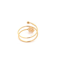 Load image into Gallery viewer, 18K Yellow Gold Ring Flower Spiral 1.08 grams Size 8 - Rafant
