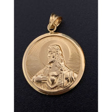 Load image into Gallery viewer, 18K Gold Pendant Jesus Christ Round 2.79 grams - Rafant
