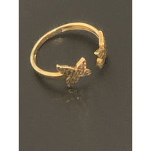 Load image into Gallery viewer, 18K Gold Ring Butterfly 1.63 grams Size 7 - Rafant
