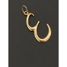 Load image into Gallery viewer, 18K Yellow Gold Pendant Letter E - Rafant
