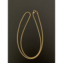 Load image into Gallery viewer, 18K Gold Necklace Chain Popcorn 15.75 inches 1.60 grams - Rafant
