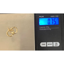 Load image into Gallery viewer, 18K Saudi Gold Earrings Hoops Loops Small 0.75grams - Rafant

