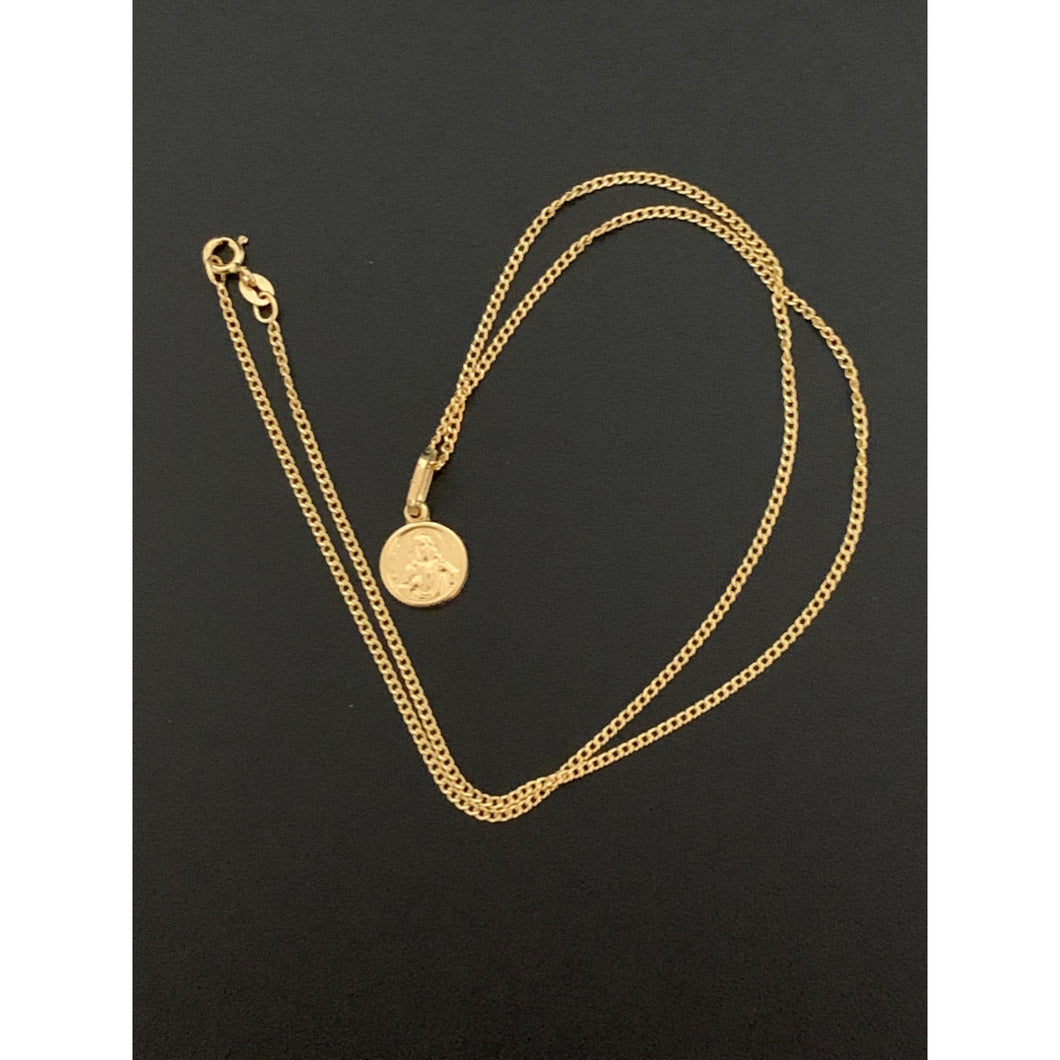 18K Gold Necklace Chain 17.50