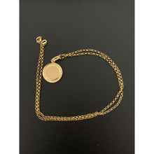 Load image into Gallery viewer, 18K Gold Necklace Chain 17.75 inches with Jesus Christ Pendant 2.35 grams - Rafant
