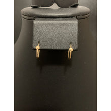 Load image into Gallery viewer, 18K Gold Earrings Hoops Loops Beads Small Tiny 0.63 grams - Rafant
