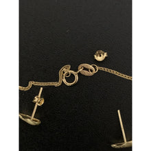 Load image into Gallery viewer, 18K Gold Necklace Chain 18&quot; Heart Pendant with Earrings Set 1.49 grams - Rafant
