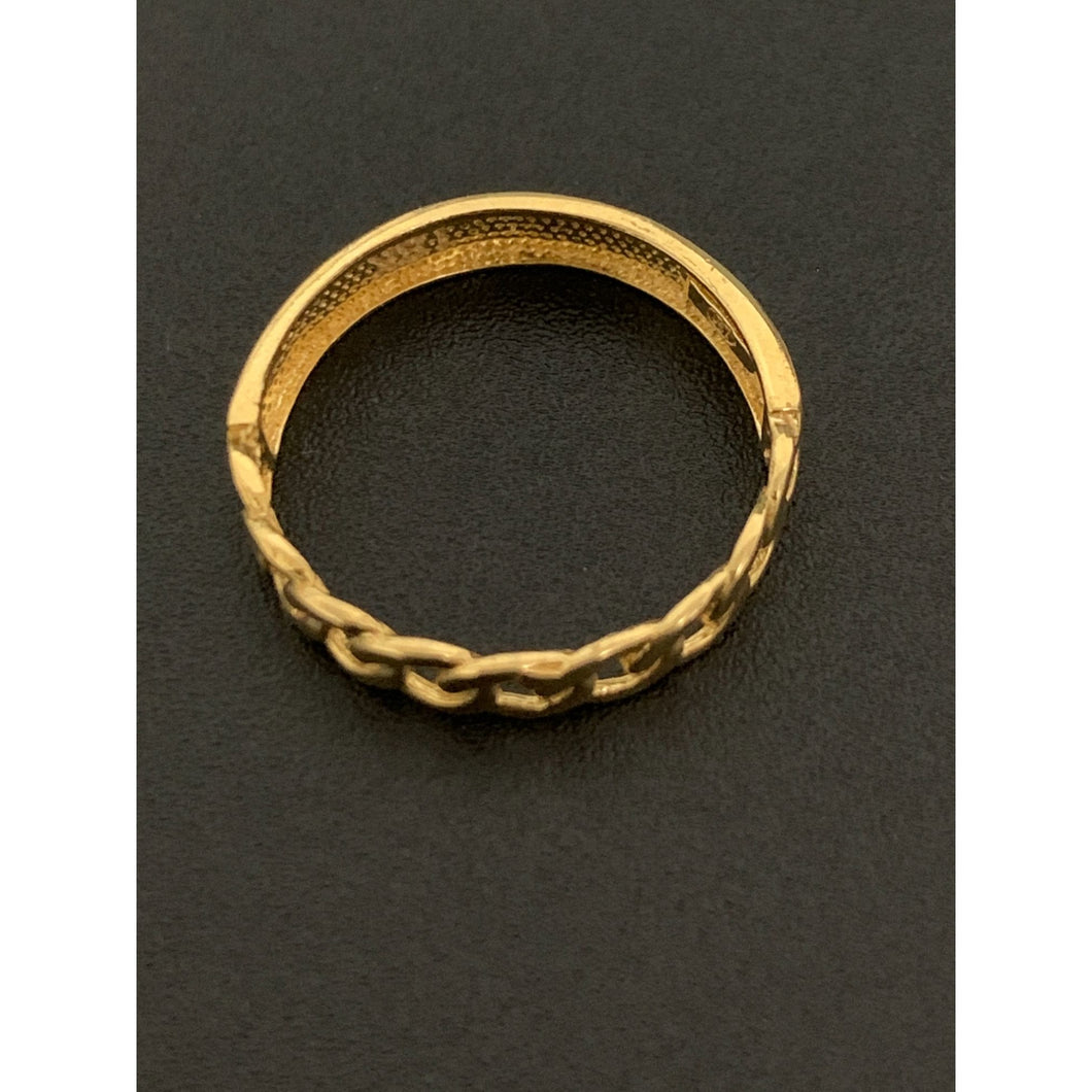 18K Gold Ring Infinity 1.30 grams Size 4.5 - Rafant