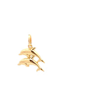 Load image into Gallery viewer, 18K Yellow Gold Pendant Dolphins 1.09 grams - Rafant
