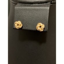 Load image into Gallery viewer, 18K Gold Earrings Stud Knot 1.18 grams - Rafant
