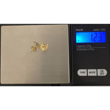 Load image into Gallery viewer, 18K Gold Earrings Stud Horseshoe 1.23 grams - Rafant
