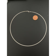 Load image into Gallery viewer, 18K Gold Necklace Omega Two Tone White Yellow Gold Soft Flexible 2.46 grams 16.50 inches - Rafant
