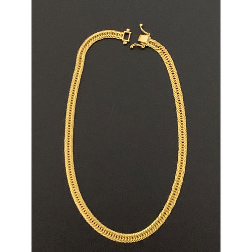 18K Gold Chain Bracelet Size 7.5 inches 2.51 grams - Rafant