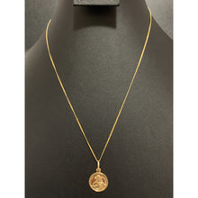 Load image into Gallery viewer, 18K Gold Necklace Chain 17.75 inches Jesus Christ Pendant 1.99 grams - Rafant
