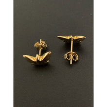 Load image into Gallery viewer, 18K Gold Earrings Stud Butterfly 1.44 grams - Rafant
