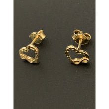 Load image into Gallery viewer, 18K Gold Earrings Stud Heart Infinity 1.24 grams - Rafant
