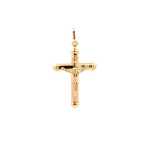 Load image into Gallery viewer, 18K Yellow Gold Pendant Cross Jesus Christ Religious 1.68 grams With Defects - Rafant
