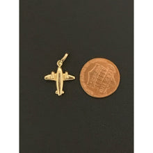 Load image into Gallery viewer, 18K Gold Pendant Airplane 0.91 grams - Rafant
