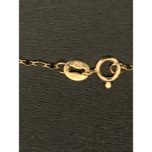 Load image into Gallery viewer, 18K Gold Necklace Chain 17.75&quot; with Round Circle Heart Love Pendant 1.90 grams - Rafant
