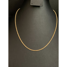 Load image into Gallery viewer, 18K Gold Necklace Rope Chain Only 19.75 inches 2.31 grams - Rafant
