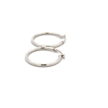 Load image into Gallery viewer, 18K Gold Earrings Hoops Polished 1.23 grams - Rafant
