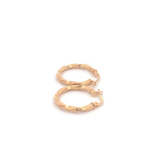 Load image into Gallery viewer, 18K Yellow Gold Earrings Hoops Small 1.20 grams - Rafant
