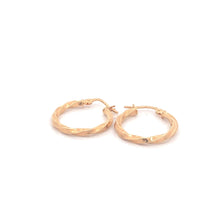 Load image into Gallery viewer, 18K Yellow Gold Earrings Hoops Small 1.20 grams - Rafant
