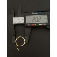 Load image into Gallery viewer, 18K Gold Earrings Hoops Loops Twisted Small 1.11 grams - Rafant
