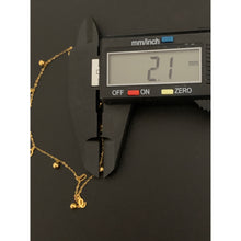 Load image into Gallery viewer, 18K Gold Bracelet Charm Love Size 6.25 inches plus 1 inch extension  0.80 grams - Rafant
