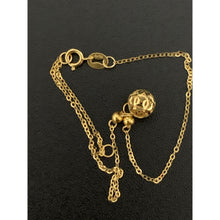 Load image into Gallery viewer, 18K Gold Bracelet Charm Ball Size 6.25&quot; plus 1.25&quot; extension 0.67 grams - Rafant
