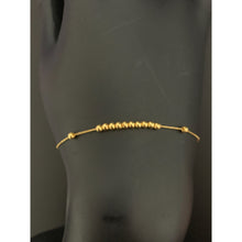 Load image into Gallery viewer, 18K Gold Bracelet Charm Beads Size 6.25&quot; plus 1&quot; extension 0.56 grams - Rafant
