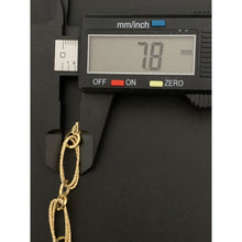 Load image into Gallery viewer, 18K Gold Bracelet Chunky Oval Link Chain 7.25 inches 2.90 grams - Rafant
