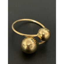 Load image into Gallery viewer, 18K Gold Ring Balls 1.56 grams Size 6 - Rafant
